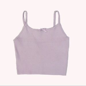 Bow front cropped tank